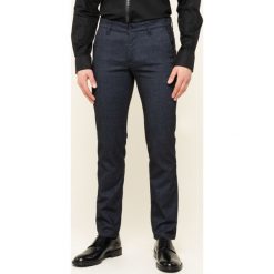 Spodnie materiałowe Karl Lagerfeld Chino with Contrast 255836 592816. Niebieskie jeansy męskie KARL LAGERFELD, m, bez wzorów, z elastanu. W wyprzedaży za 379,00 zł.