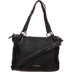 Skórzana torebka "Urban Style" w kolorze czarnym - 39 x 27 x 10 cm. Czarne torebki klasyczne damskie FREDsBRUDER, w paski, ze skóry, na ramię, bez dodatków. W wyprzedaży za 472,95 zł.