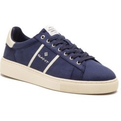 Tenisówki GANT - Denver 18638430 Marine G69. Niebieskie półbuty męskie GANT, bez wzorów, ze skóry, eleganckie, bez zapięcia. W wyprzedaży za 369,00 zł.