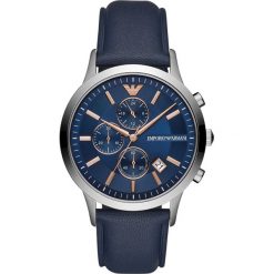 Zegarek EMPORIO ARMANI - Renato AR11216 Navy/Silver. Niebieskie zegarki męskie marki Emporio Armani. Za 1369,00 zł.