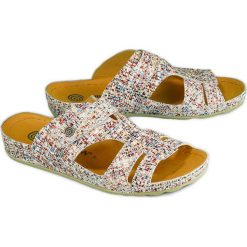 DR. BRINKMANN 701523-0 multi, klapki damskie. Klapki damskie Dr. Brinkmann, bez wzorów, ze skóry, bez obcasa. Za 259,90 zł.