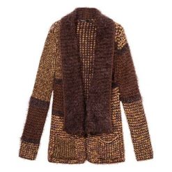 Desigual kardigan damski Jers Oslo M brązowy. Pomarańczowe swetry damskie Desigual, m. Za 549,00 zł.