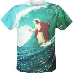 T-shirty męskie: Goodie Two Sleeves Surfs Up Jesus T-Shirt biały