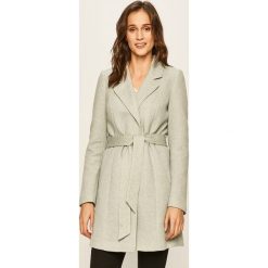 Vero Moda - Płaszcz. Szare kurtki damskie Vero Moda, s, w paski, z bawełny, bez kaptura. Za 219,90 zł.