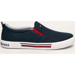 Tommy Hilfiger - Tenisówki dziecięce. Niebieskie trampki chłopięce TOMMY HILFIGER, bez wzorów, z gumy, bez zapięcia. Za 239,90 zł.