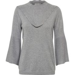 Sweter "Lulu" w kolorze szarym. Szare swetry damskie Kaffe, xs, bez wzorów, bez rękawów, bez kaptura. W wyprzedaży za 107,95 zł.