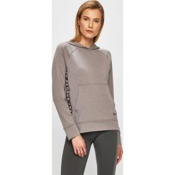 Under Armour - Bluza. Szare bluzy damskie Under Armour, s, z nadrukiem, z elastanu, bez rękawów, z kapturem. W wyprzedaży za 199,90 zł.