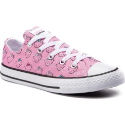 Trampki CONVERSE - Ctas Ox Prism Pink 664638C Prism Pink/White/W. Różowe trampki dziewczęce Converse, bez wzorów, z gumy, na sznurówki. W wyprzedaży za 139,00 zł.