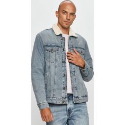 Only & Sons - Kurtka jeansowa. Niebieskie płaszcze męskie Only & Sons, s, bez wzorów, z bawełny, krótkie, bez kaptura. Za 299,90 zł.