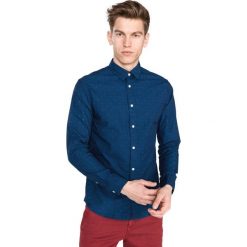 SELECTED Moonie Koszula Niebieski. Niebieskie koszule męskie Selected, l, w grochy, z bawełny, bez kołnierzyka, z długim rękawem. Za 178,95 zł.