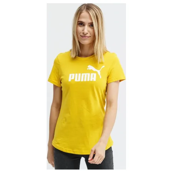 Puma Koszulka Ss Amplified , żółty, rozmiar XS. Żółte koszulki damskie Puma, s, z aplikacjami, z bawełny, bez kołnierzyka. Za 99,99 zł.