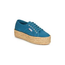 Buty Superga 2790 COTROPE. Niebieskie trampki i tenisówki damskie Superga, bez wzorów, bez zapięcia. Za 194,50 zł.