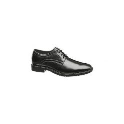 Eleganckie buty chłopięce. Czarne buty chłopięce komunijne na sznurówki. Za 119,90 zł.