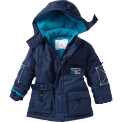 Kurtka parka z kapturem bonprix ciemnoniebieski. Niebieskie kurtki dziewczęce marki bonprix, m, z nadrukiem, z polaru, z kapturem. Za 59,99 zł.