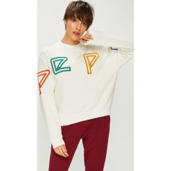 Pepe Jeans - Bluza Colette. Czarne bluzy damskie Pepe Jeans, s, z nadrukiem, z bawełny, bez rękawów, bez kaptura. W wyprzedaży za 239,90 zł.