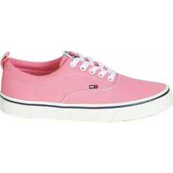 Tommy Hilfiger Trampki damskie z bawełnianej Lace Trenażery EN0EN00540-669 (rozmiar 40). Różowe trampki i tenisówki damskie TOMMY HILFIGER, bez wzorów, z bawełny, bez zapięcia. W wyprzedaży za 266,00 zł.