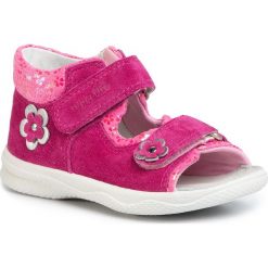 Sandały SUPERFIT - 6-00095-55 S Rosa/Rosa. Różowe sandały dziewczęce Superfit, ze skóry, bez zapięcia. Za 229,00 zł.