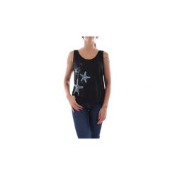 Topy na ramiączkach / T-shirty bez rękawów Bomboogie TW5838 T JEVI. Czarne bluzki damskie Bomboogie, bez wzorów, bez kołnierzyka. Za 149,77 zł.