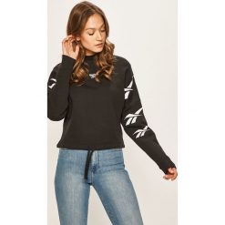 Reebok Classic - Bluza. Czarne bluzy damskie Reebok Classic, s, z nadrukiem, z elastanu, bez rękawów, bez kaptura. W wyprzedaży za 149,90 zł.