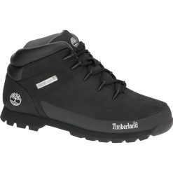 Timberland Euro Sprint Hiker 6361R. Czarne buty trekkingowe męskie Timberland, na zimę, ze skóry, bez zapięcia, do biegania. W wyprzedaży za 599,99 zł.