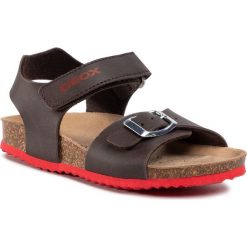 Sandały GEOX - J Ghita B. B J028LB 000BC C6024 M Dk Coffee. Pomarańczowe sandały dziewczęce Geox, ze skóry, bez zapięcia. Za 179,00 zł.