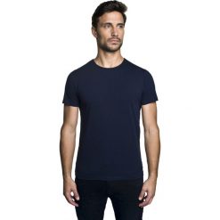 T shirt rodan granatowy. Niebieskie t-shirty męskie Recman, m, bez wzorów, bez kołnierzyka. Za 89,00 zł.