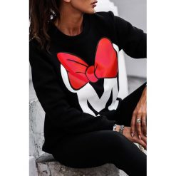 Bluza damska MICKY BLACK. Czarne bluzy sportowe damskie Bluza damska MICKY BLACK, s, z nadrukiem, bez rękawów, bez kaptura. W wyprzedaży za 79,00 zł.