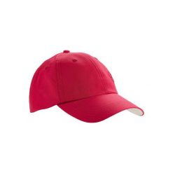 Czapka z daszkiem ciemnoczerw. Czerwone czapki męskie marki INESIS. W wyprzedaży za 14,99 zł.