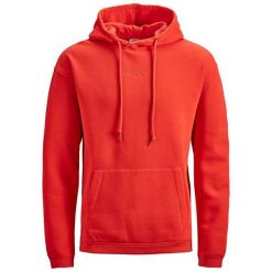 Jack&Jones Męska Bluza Jortopipop Sweat Hood Fiery Red (Rozmiar S). Czerwone bluzy męskie marki Jack&Jones, s. W wyprzedaży za 117,00 zł.