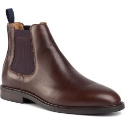Sztyblety GANT - Ricardo 19651906 Dark Brown G46. Pomarańczowe sztyblety męskie GANT, ze skóry, bez zapięcia. Za 739,00 zł.