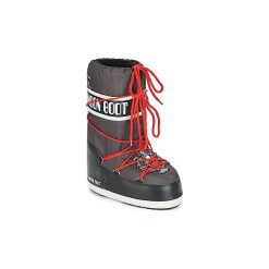 Śniegowce Dziecko Moon Boot JR BOY TIGER. Czarne buty chłopięce zimowe Moon Boot, bez zapięcia. Za 164,50 zł.