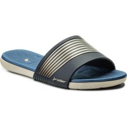Klapki RIDER - Resort Fem 82207 Beige/Blue 23139. Żółte klapki damskie Rider, bez wzorów, z tworzywa sztucznego, bez obcasa. W wyprzedaży za 79,00 zł.