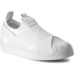 Buty adidas - Superstar Slip On BZ0111 Ftwwht/Ftwwht/Ftwwht. Białe buty sportowe damskie Adidas, bez wzorów, ze skóry, eleganckie, adidas superstar. W wyprzedaży za 249,00 zł.