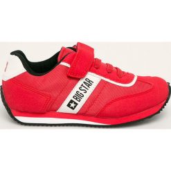 Big Star - Buty dziecięce. Czerwone trampki chłopięce BIG STAR, bez wzorów, z gumy, sportowe, z okrągłym noskiem, bez zapięcia. Za 149,90 zł.