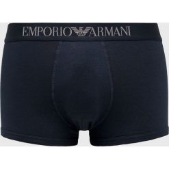 Emporio Armani - Bokserki. Niebieskie bokserki męskie marki Emporio Armani, z elastanu. W wyprzedaży za 99,90 zł.