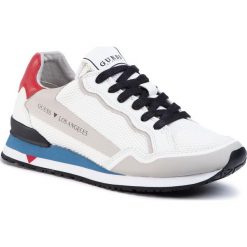 Sneakersy GUESS - Genova FM6GEN FAB12 WHIGR. Białe sneakersy męskie Guess, bez zapięcia. W wyprzedaży za 339,00 zł.