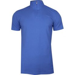 Niebieska Koszulka Polo na Stójce -CHIAO- 100% Bawełna, Męska, Krótki Rękaw, na Zamek TSCHIAOM4201PSblue. Niebieskie koszulki męskie Chiao, m, bez wzorów, z bawełny, z krótkim rękawem. W wyprzedaży za 49,00 zł.
