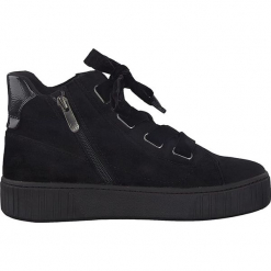 Sneakersy w kolorze czarnym. Czarne sneakersy damskie marki Marco Tozzi. W wyprzedaży za 122,95 zł.