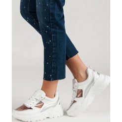 TRANSPARENTNE SNEAKERSY NA PLATFORMIE. Trampki i tenisówki damskie Merg. Za 99,90 zł.