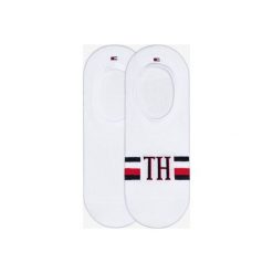 Tommy Hilfiger 2-pack Skarpetki Biały. Białe skarpetki męskie TOMMY HILFIGER, bez wzorów, z elastanu. Za 44,95 zł.