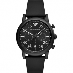 Zegarek EMPORIO ARMANI - Luigi AR11133 Black/Black. Czarne zegarki męskie Emporio Armani. Za 1159,00 zł.