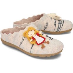 MANITU 320604-8 beige, kapcie damskie. Brązowe kapcie damskie Manitu. Za 169,90 zł.