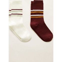 Mango - Skarpetki Clea (2-Pack). Białe skarpetki damskie marki Mango, z elastanu. Za 35,90 zł.