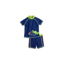 Spodnie niemowlęce: Playshoes Strój kąpielowy-komplet UV Krokodyl