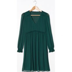 Sukienka z tkaniny plumeti - Khaki. Brązowe sukienki damskie House, s, bez wzorów, z tkaniny, bez kołnierzyka, bez rękawów. Za 119,99 zł.