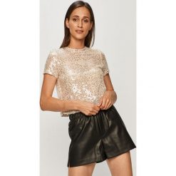 Tally Weijl - Bluzka. Bluzki damskie TALLY WEIJL, s, bez wzorów, z elastanu, casualowe, z okrągłym kołnierzem, z krótkim rękawem. Za 79,90 zł.