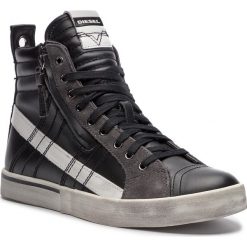 Sneakersy DIESEL - D-Velows Mid Lace Y01759 P1738 H1888 Black/Castlerock. Czarne sneakersy męskie Diesel, na co dzień, bez wzorów, ze skóry, eleganckie, bez zapięcia. W wyprzedaży za 509,00 zł.