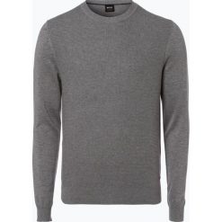Swetry klasyczne męskie: BOSS Casual – Sweter męski – Amhus, szary