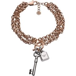 Emporio Armani - Bransoletka. Szare bransoletki damskie Emporio Armani, metalowe. W wyprzedaży za 499,90 zł.