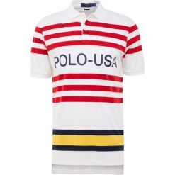 Polo Ralph Lauren INTERLOCK Koszulka polo white multi. Białe koszulki polo Polo Ralph Lauren, m, z bawełny. Za 459,00 zł.